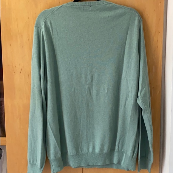 J. Crew Men’s V-neck Sweater Seafoam Green XL - Picture 3 of 5